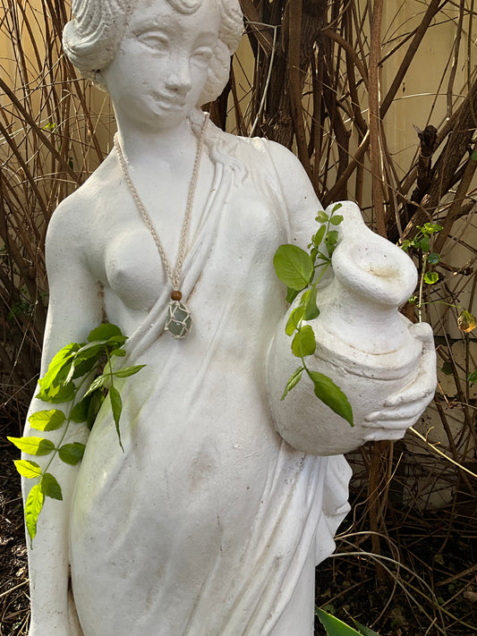 New Jade Adjustable Macrame Necklace